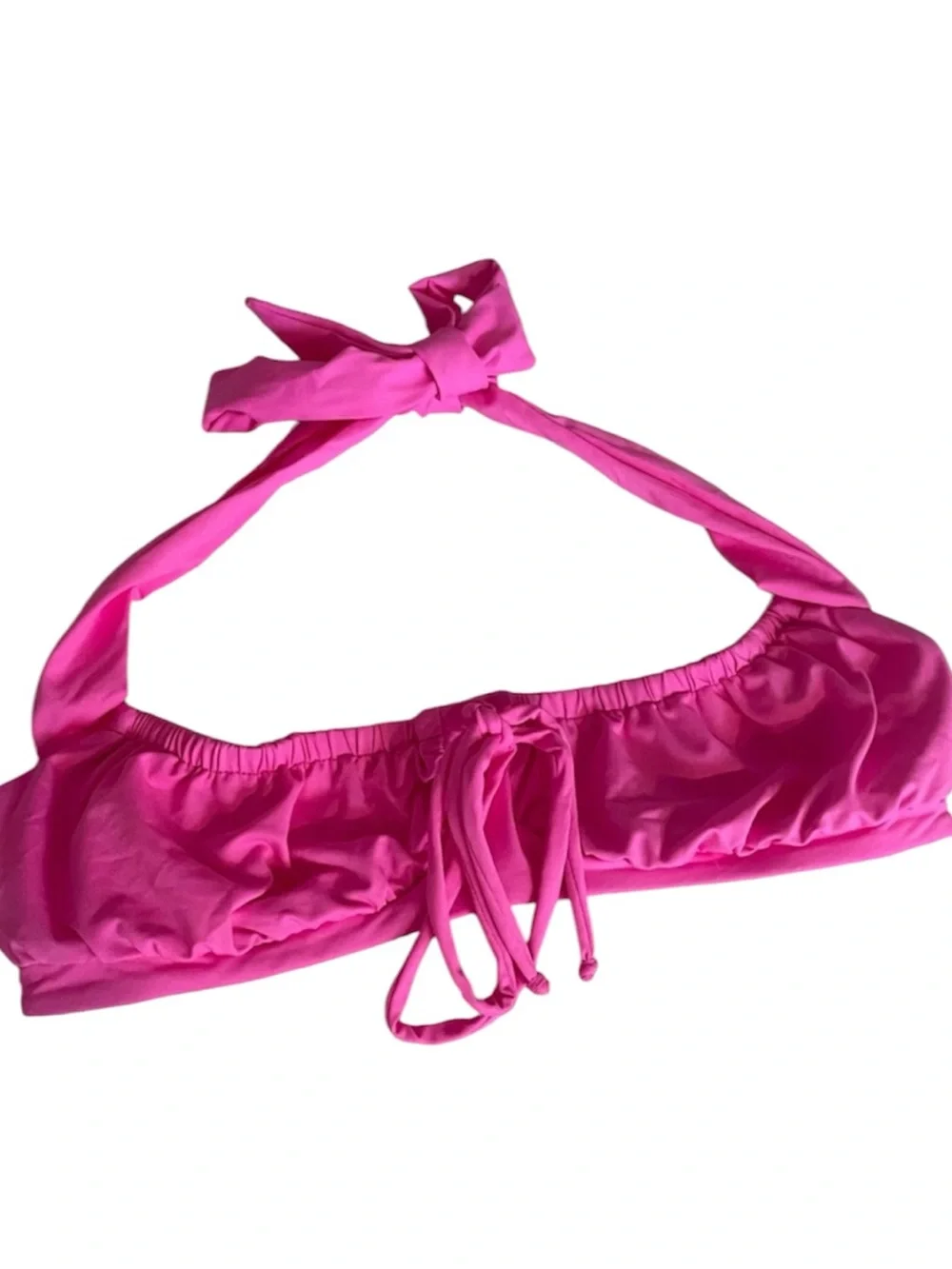 Frankie's Bikinis Pink Punch Bernie’s Halter Scoop Top